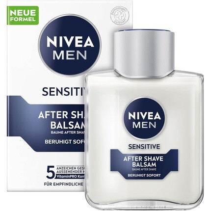 

NIVEA MEN Sensitive Бальзам после бритья для чувствительной кожи лица Успокаивающее средство после бритья для снятия раздражения кожи 100 мл