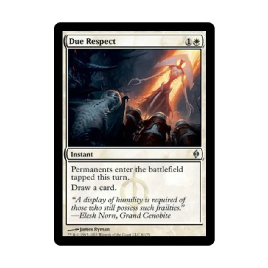 

CCG Должное уважение (U), MTG - New Phyrexia
