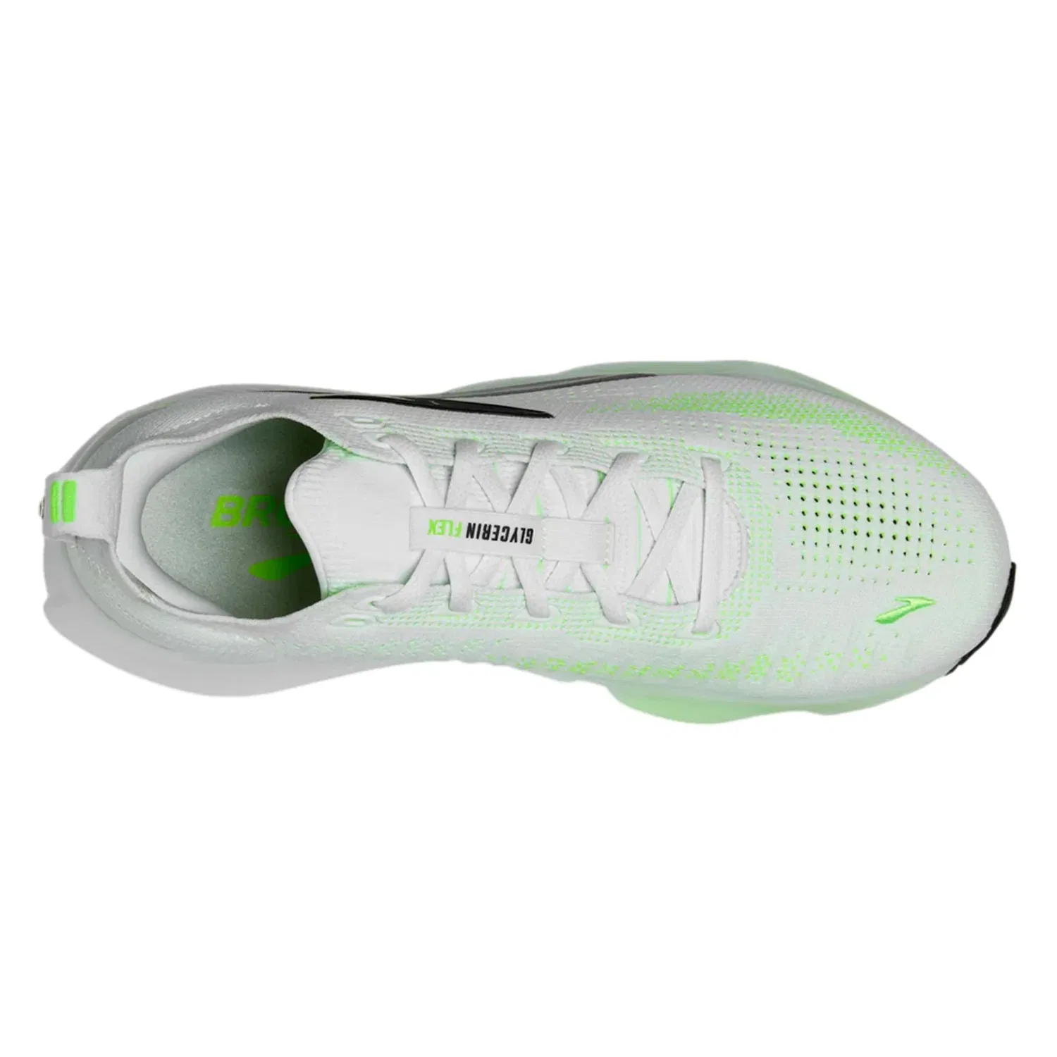 Мужские кроссовки Brooks Glycerin Flex White / Green Gecko / Phantom 110478-1D-114 — фото 2