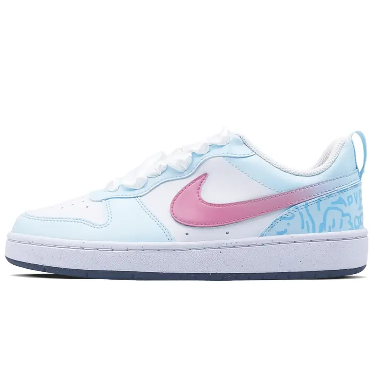 

Кроссовки Nike Court Borough Skateboard Shoes Women's Low-Top Blue, Синий, Кроссовки Nike Court Borough Skateboard Shoes Women's Low-Top Blue