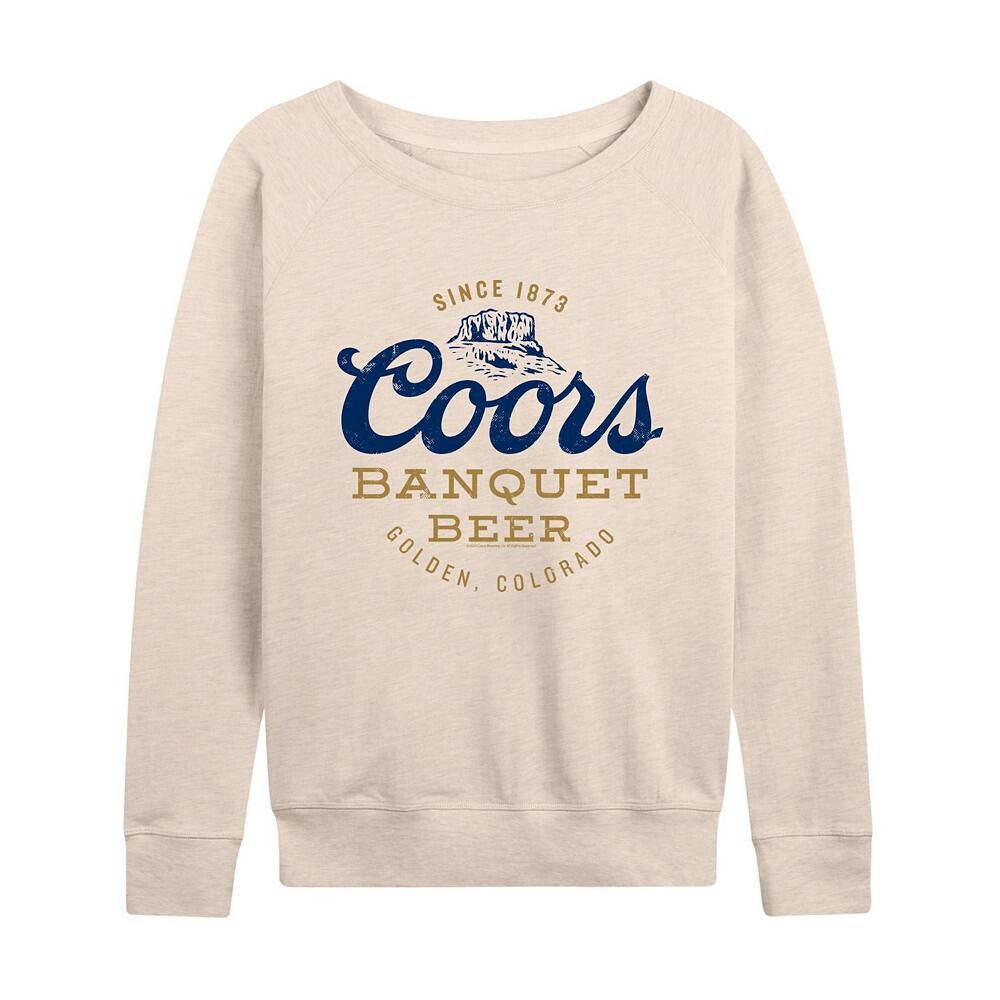 

Женский легкий свитшот из френч терри Coors Banquet The Legend Licensed Character, бежевый