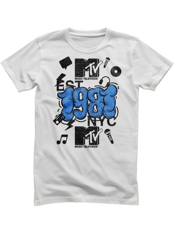 

Футболка MTV NYC 1981 T-Shirt белого цвета MTV, Белый, Футболка MTV NYC 1981 T-Shirt белого цвета MTV