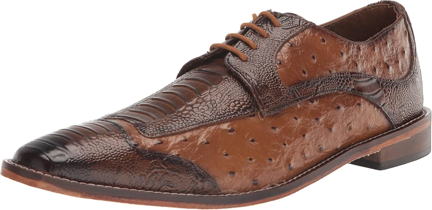 Мужские оксфордские туфли Fanelli Wingtip от Stacy Adams, светло-коричневый