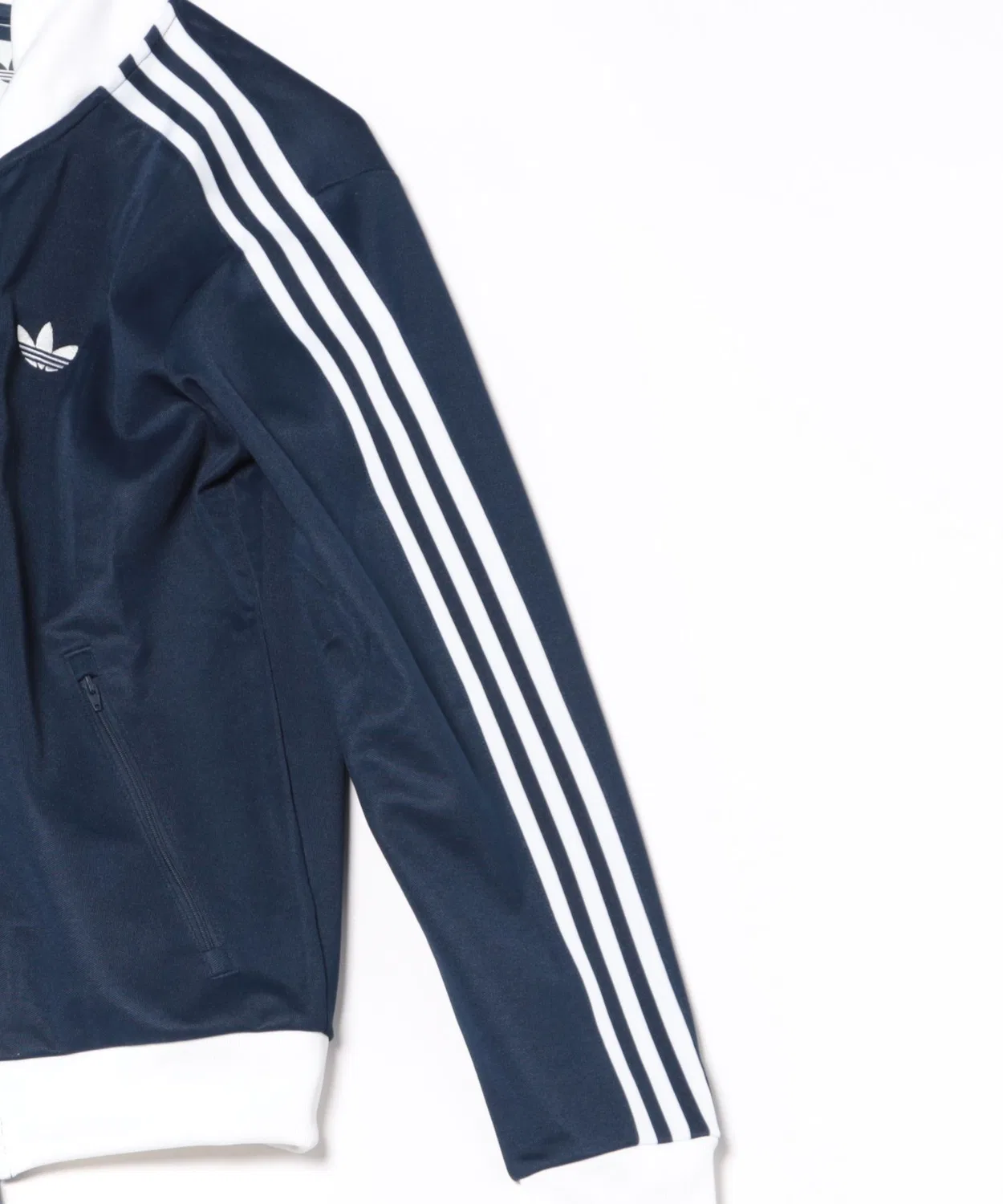 Куртка-трек топ adidas Originals U Classic, синяя — фото 4