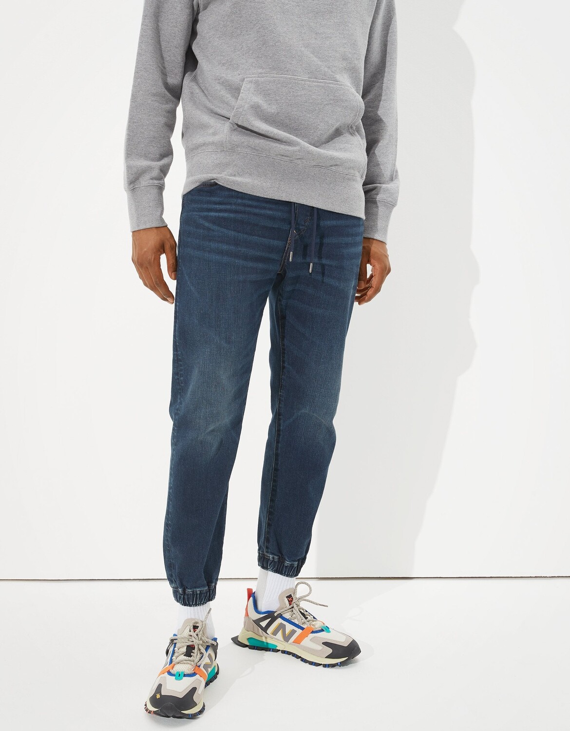 

Джинсовые брюки-джоггеры AE AirFlex+ American Eagle Outfitters, цвет Dark Rich Indigo