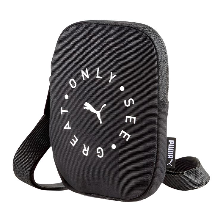 

PUMA Полиэстеровая сумка через плечо, наплечная сумка унисекс черная