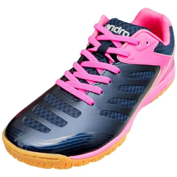 Кроссовки для настольного тенниса «Cross Step» от Andro, Navy X Pink — фото 3