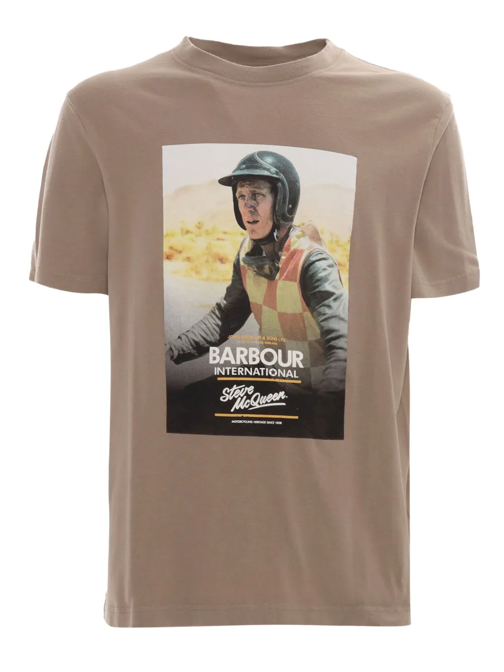 

Футболка с графическим принтом Николла Стива Маккуина Barbour, коричневый