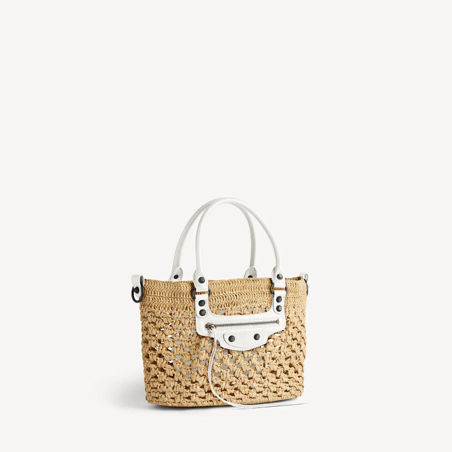 Женская сумка Le City Basket Small в цвете натуральный/оптический белый BALENCIAGA — фото 2
