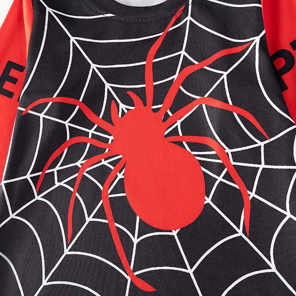 Детский комплект пижамы Spider & web с длинным рукавом, веселый мультяшный дизайн Mykids-Usa — фото 2