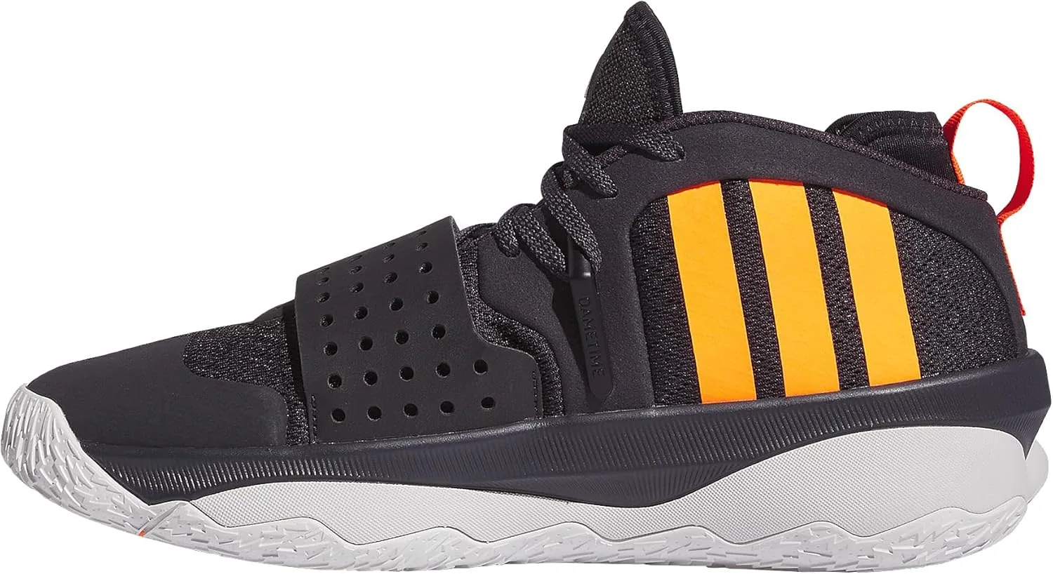 Баскетбольные кроссовки Adidas Dame 8, черный/оранжевый — фото 2