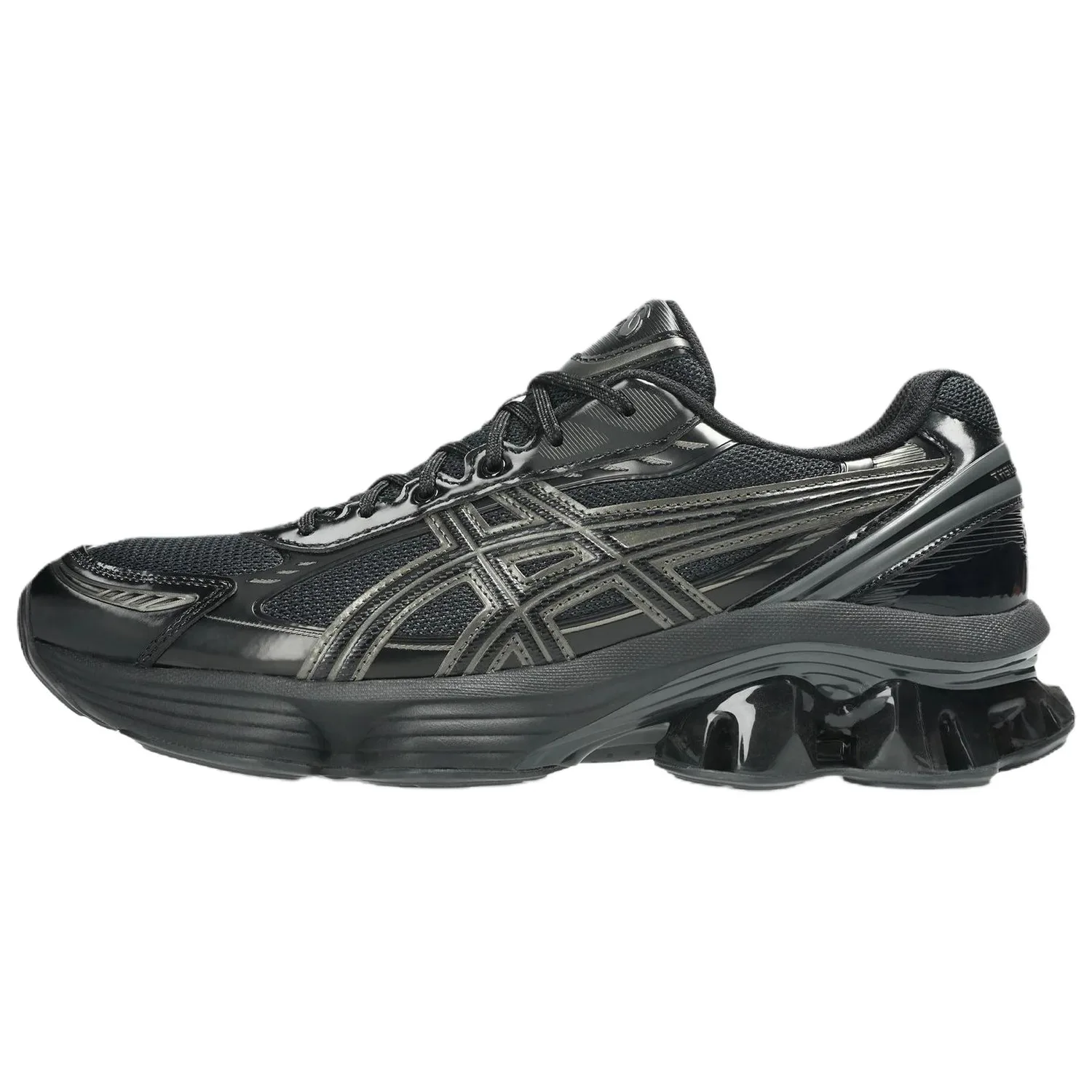 ASICS GEL KINETIC FLUENT кроссовки для бега с амортизацией, отскоком, воздухопроницаемостью и противоскользящей подошвой, низкие, унисекс, черные