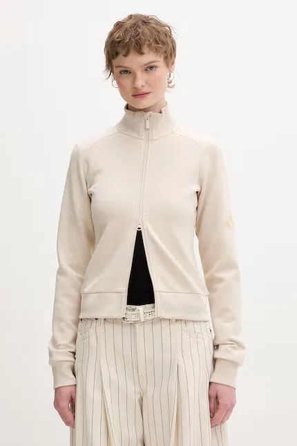Блуза женская на молнии The Soft Lux Adidas, бежевый