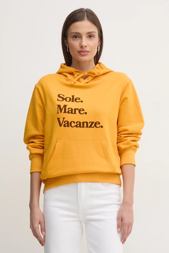 

Толстовка Sole Mare с флокированием Drivemebikini, оранжевый