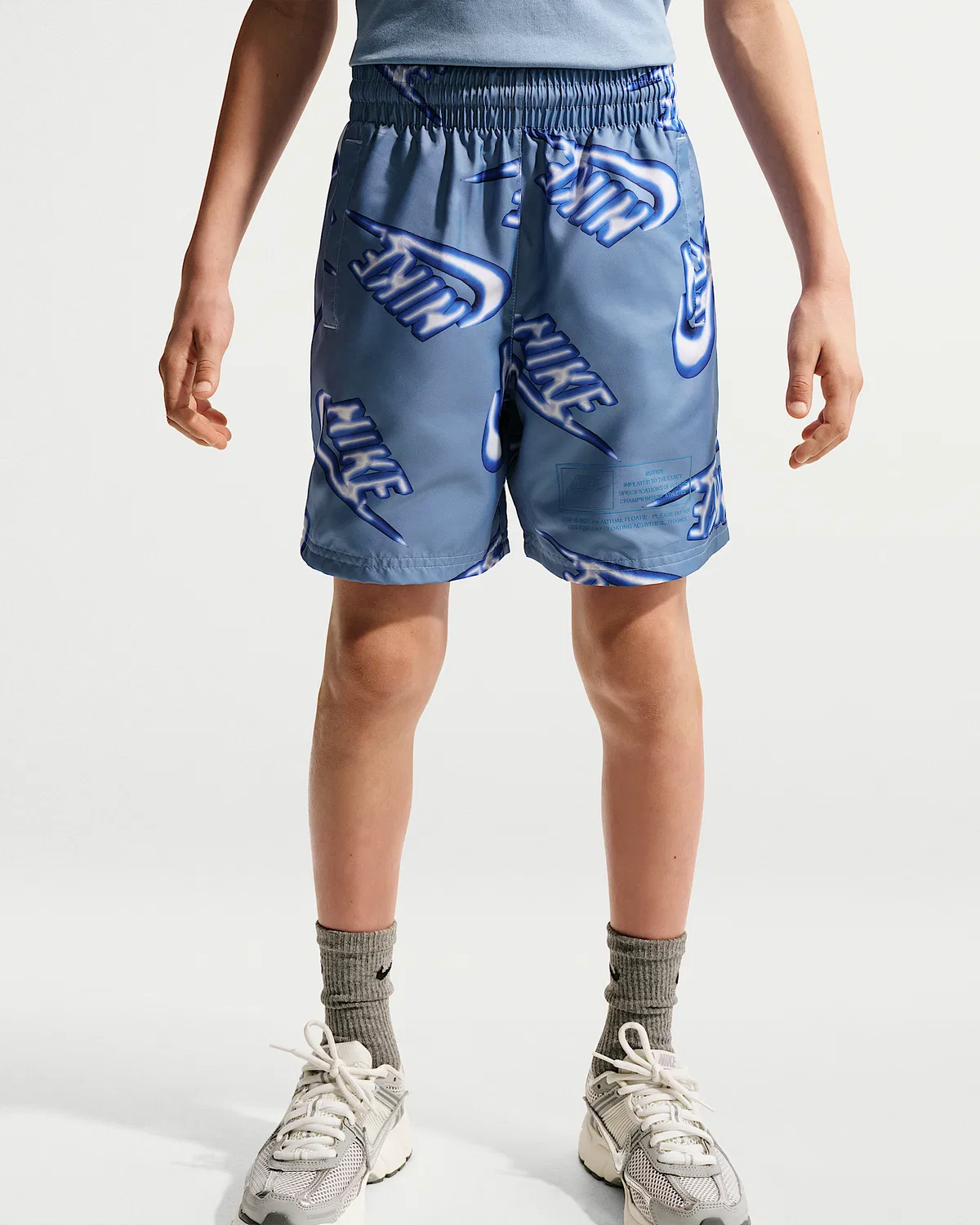 Детские шорты Nike Sportswear Club Woven 6", Work Blue/Star Blue — фото 2