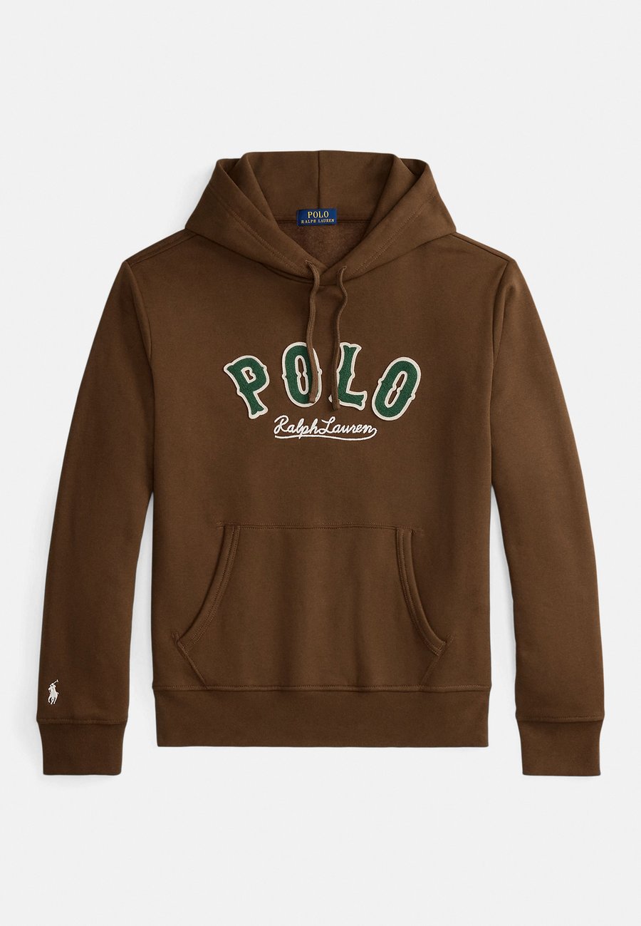 Толстовка Polo Ralph Lauren THE RL FLEECE WESTERN-LOGO HOODIE, York Brown/Brown — фото 4