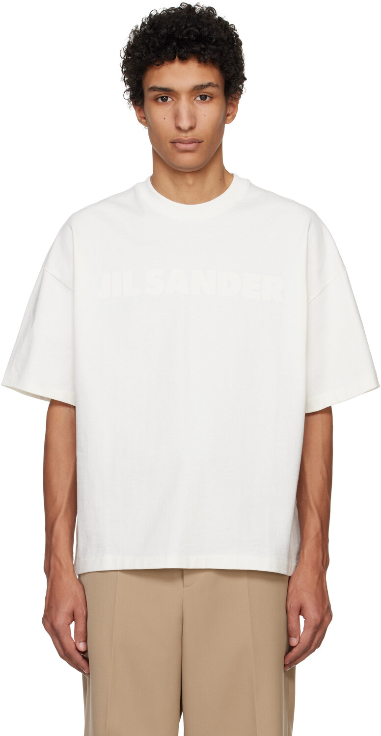 

Футболка с логотипом Off-White Jil Sander, Porcelain
