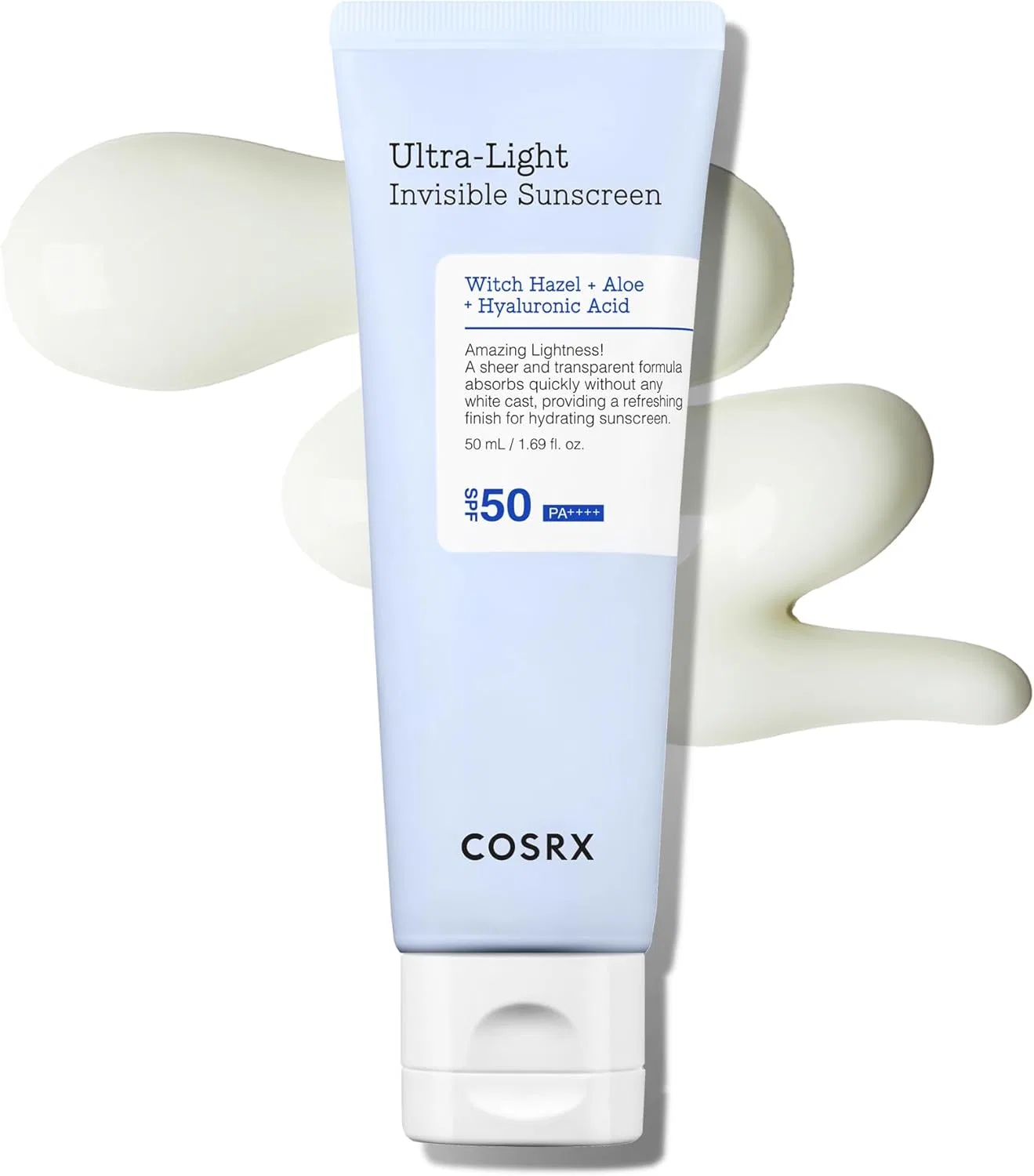 Солнцезащитный крем COSRX Ultra Light Invisible Sunscreen SPF50+ PA++++ 50 мл белый Course Rx