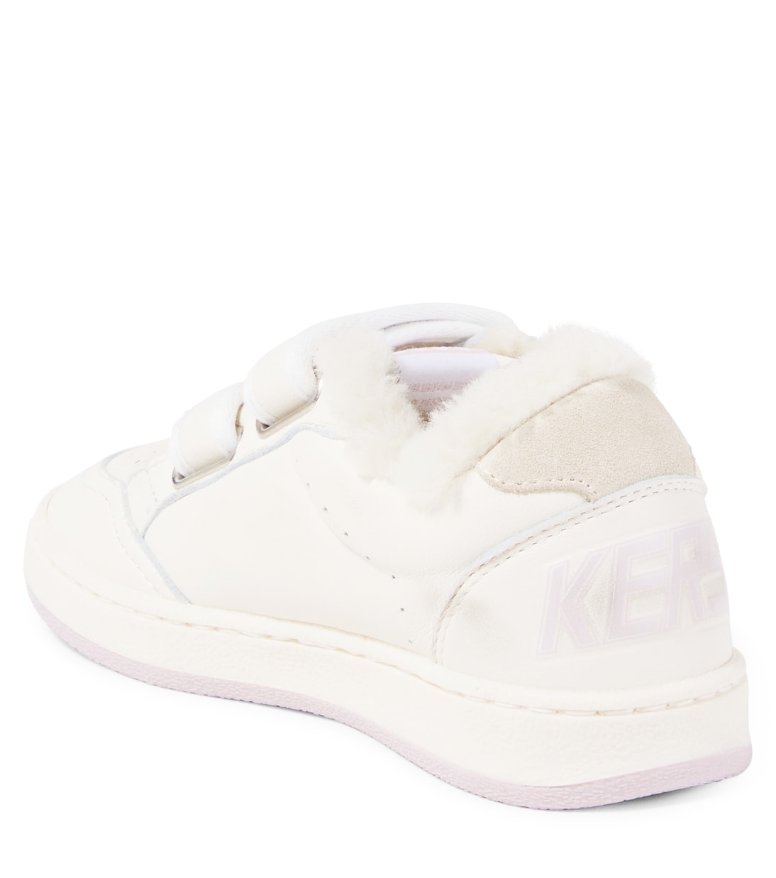 Кроссовки Ball Star из блестящей кожи Golden Goose Kids, белый — фото 2
