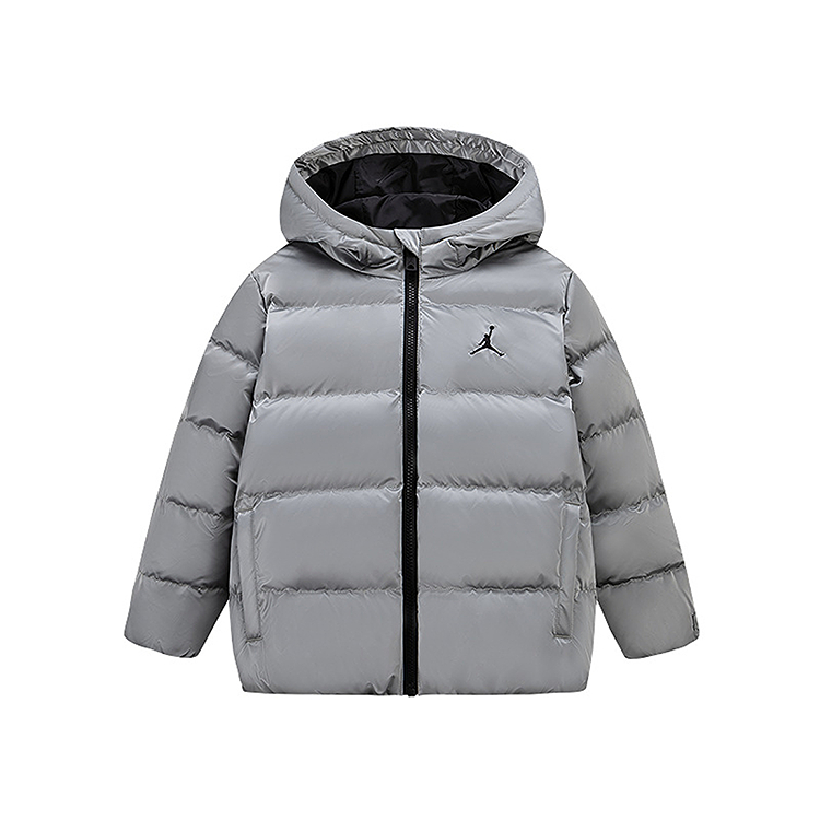 

Детская пуховая куртка Jordan, серебристо-серый