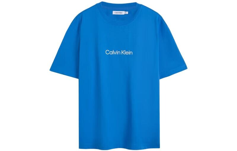 

Футболка мужская королевского синего цвета Calvin Klein, синий