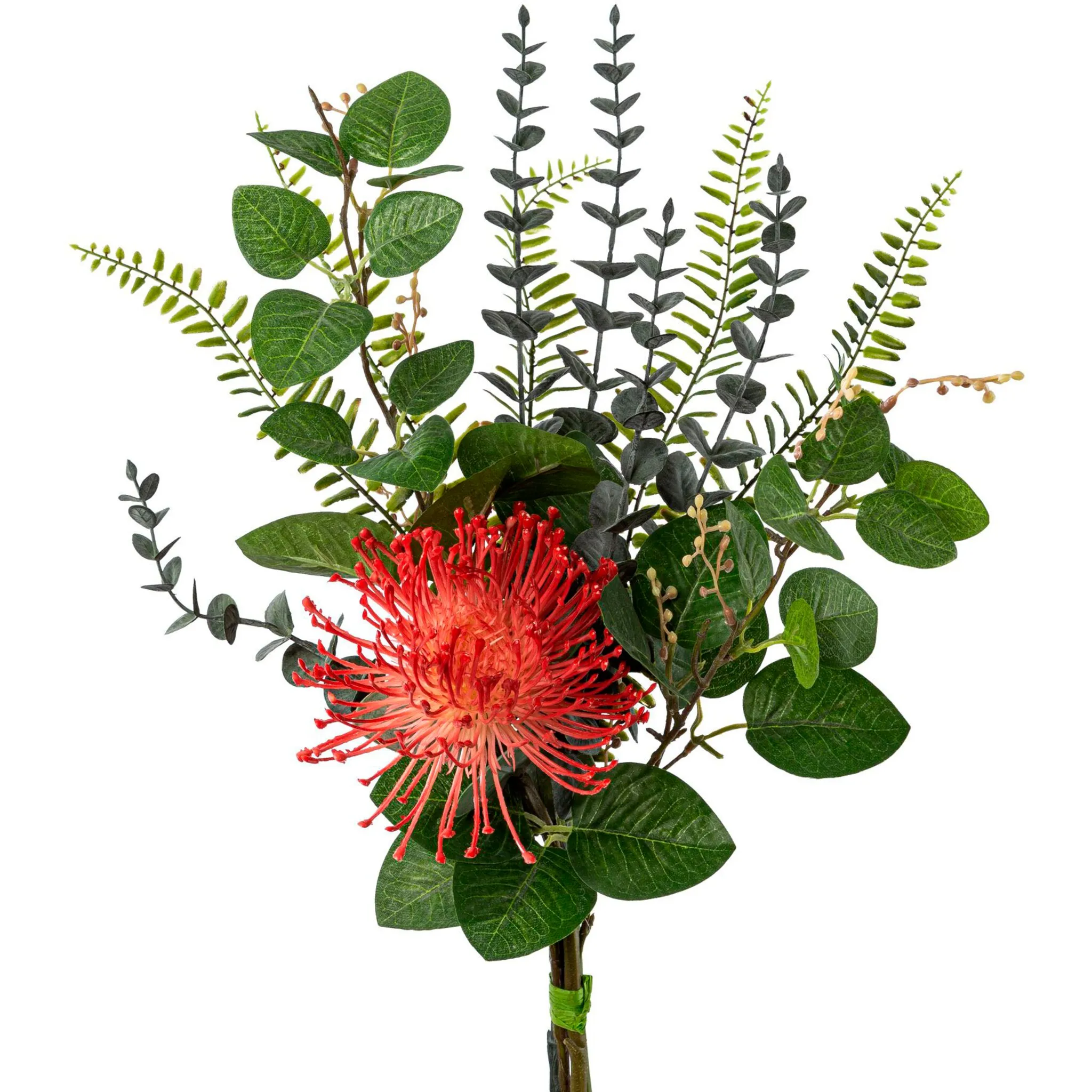 

Креативный зеленый букет из искусственных цветов «Pincushion Protea Mix Bouquet» Creativ Green