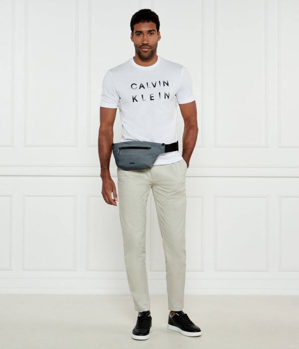 Футболка Calvin Klein Regular Fit с принтом логотипа, белый — фото 2