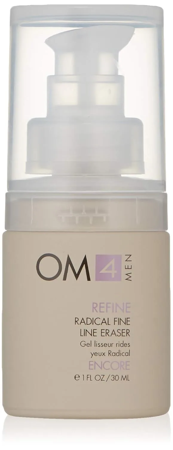 Organic Male OM4 Refine: Radical Fine Line Eraser Eye Gel - Age Corrective, Reduce Meltle Line, Puffiness