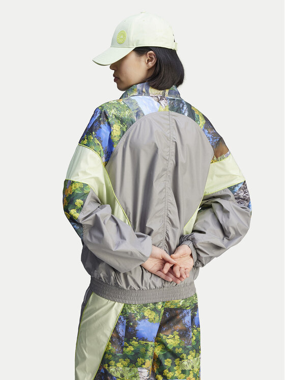 Свободный крой толстовка Stella McCartney Earth Collage JG5793 Adidas By Stella Mccartney, серый — фото 3