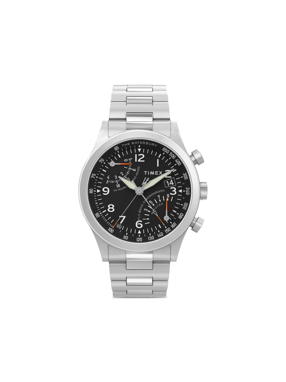 

Наручные часы Waterbury Traditional Fly Back Chronograph 43 мм Timex, черный