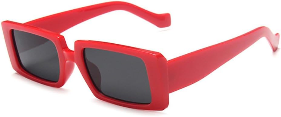 

Модные прямоугольные женские солнцезащитные очки флуоресцентно-зеленого цвета с прозрачными линзами цвета океана, трендовые женские солнцезащитные очки UV400 для мужчин TYUVIVO, White Gray