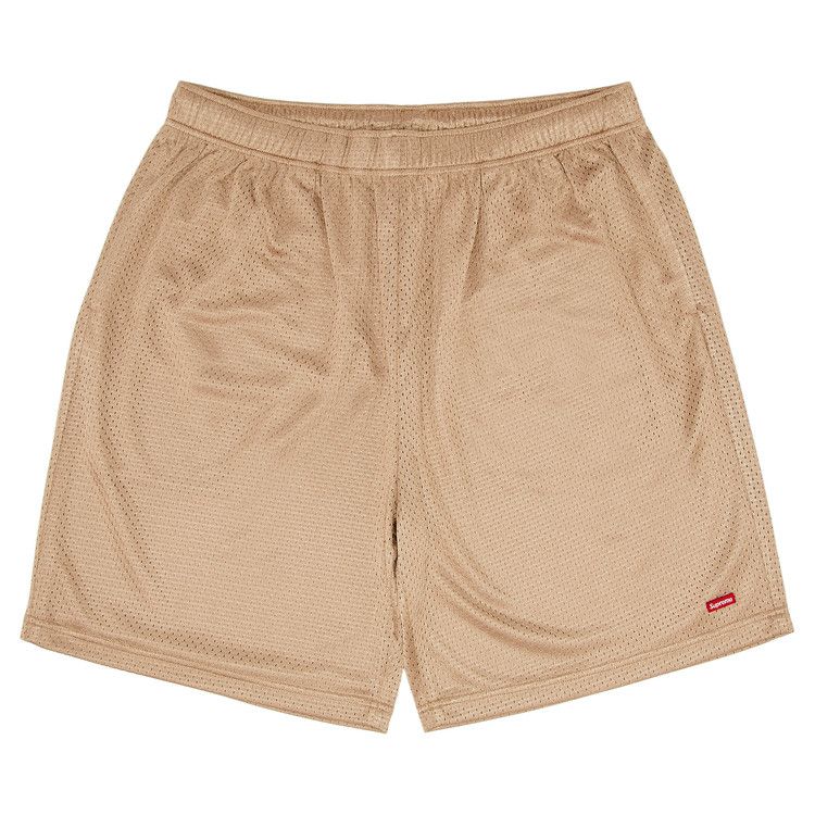 

Шорты Supreme Small Box Baggy Mesh Short 'Tan'