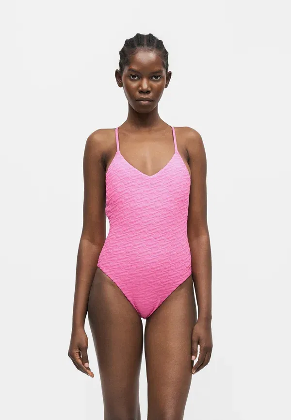 Купальник слитный Nike Swim, V-neck, Pink Glow