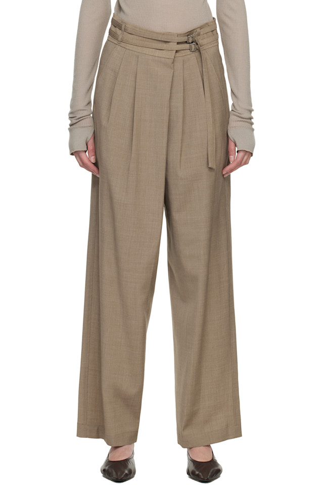 

Широкие брюки с обертыванием Le17Septembre, коричневый