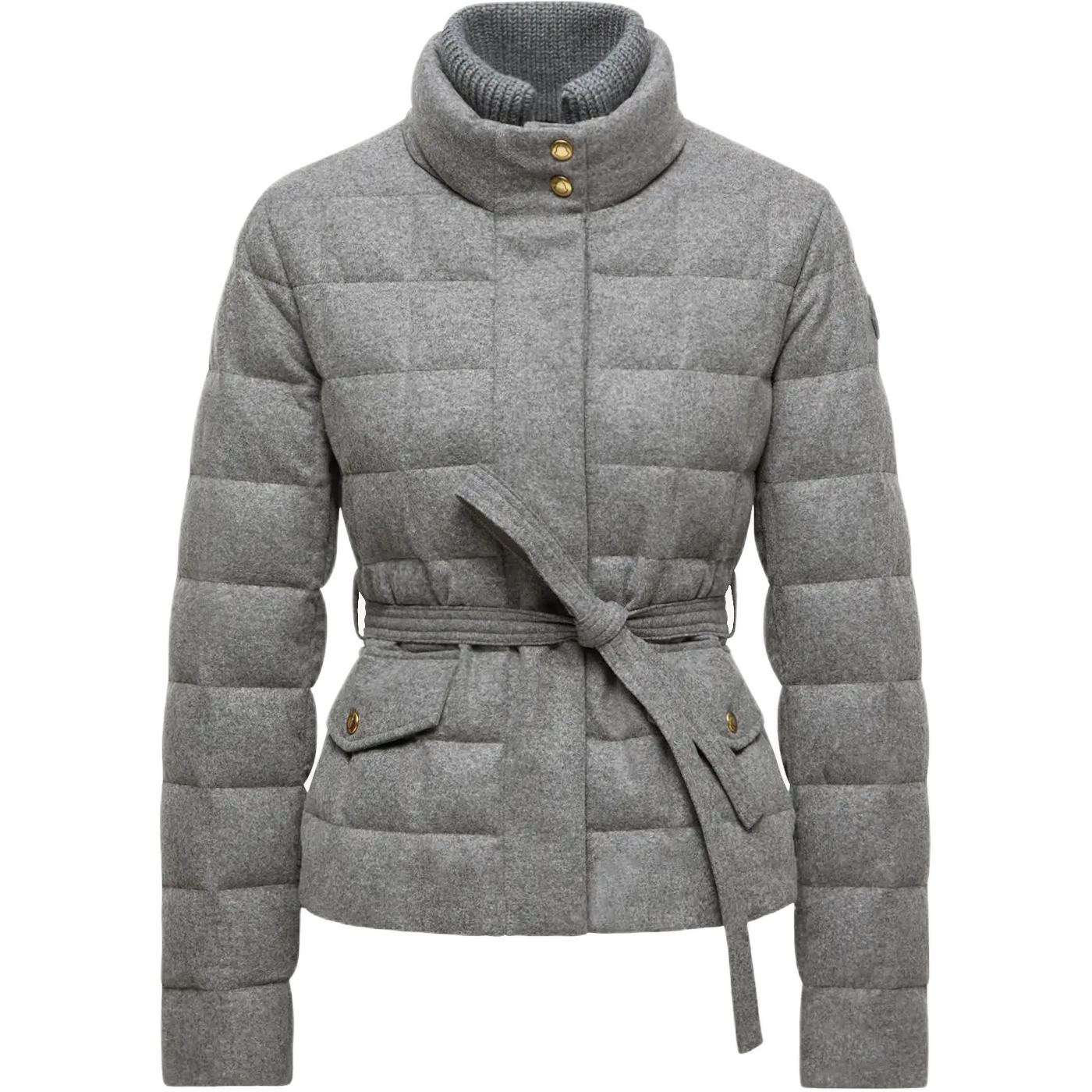 

Куртка с поясом и утеплителем Moncler, серый