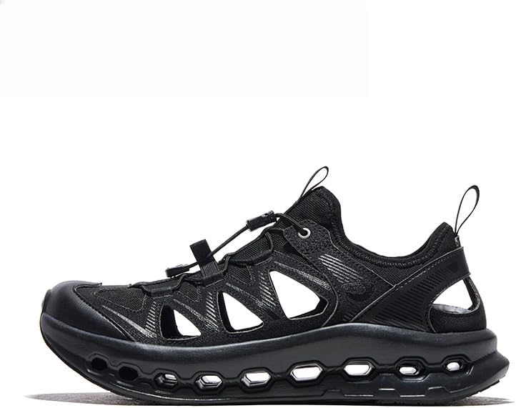 

Унисекс водные походные туфли 2025, быстро сохнущие сандалии для мужчин и женщин, противоскользящие обувь для походов по рекам Generic, черный