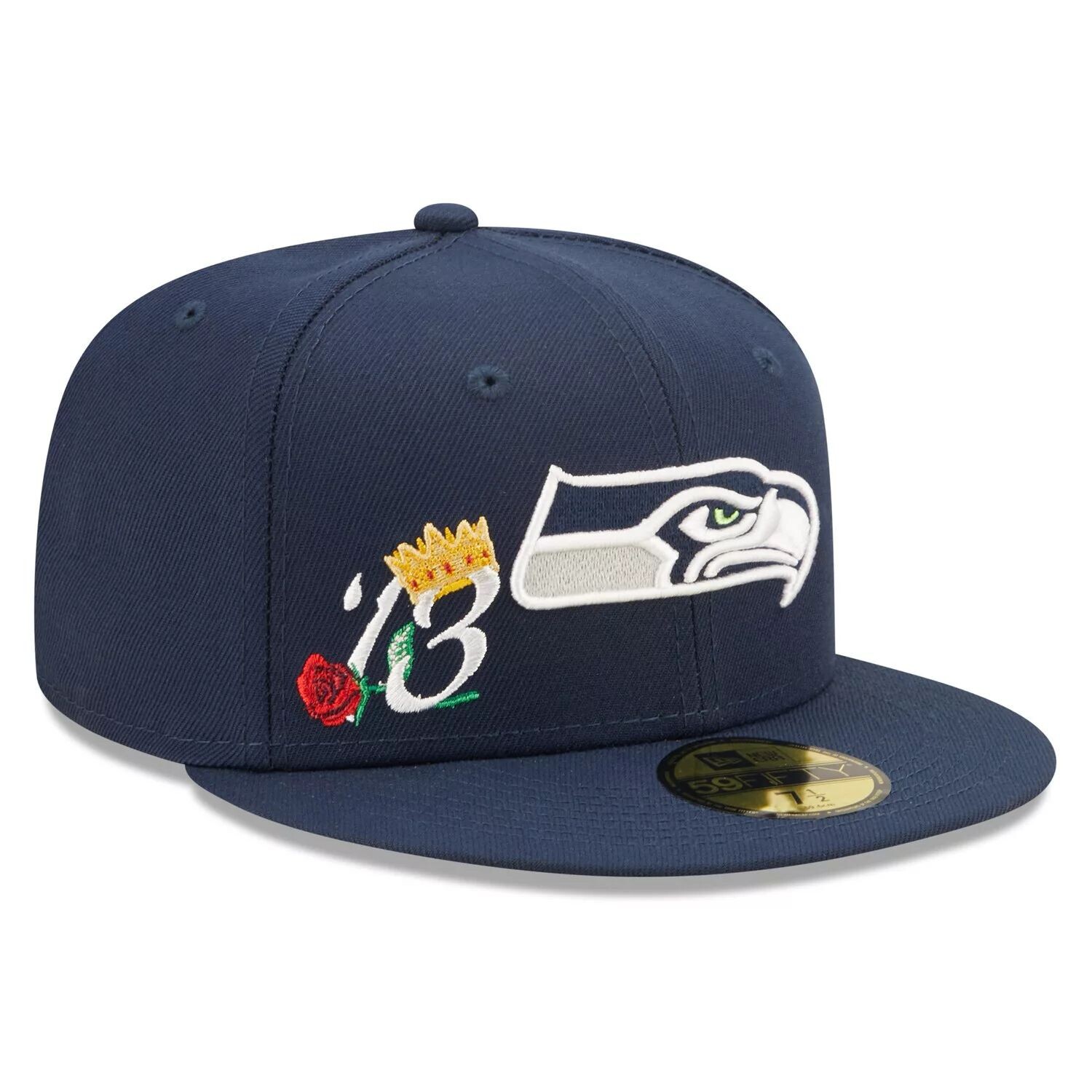 

Мужская шляпа New Era College Navy Seattle Seahawks Crown Super Bowl XLVIII Champions 59FIFTY