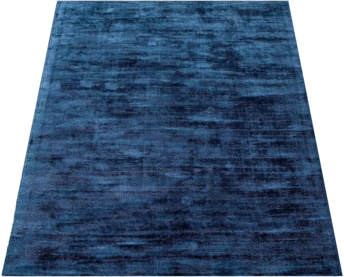 

Ковер Paco Home "Glori 330", прямоугольный, ручное плетение, короткий ворс, 100% вискоза, ручное плетение, с легким отливом 80х150 см, синий