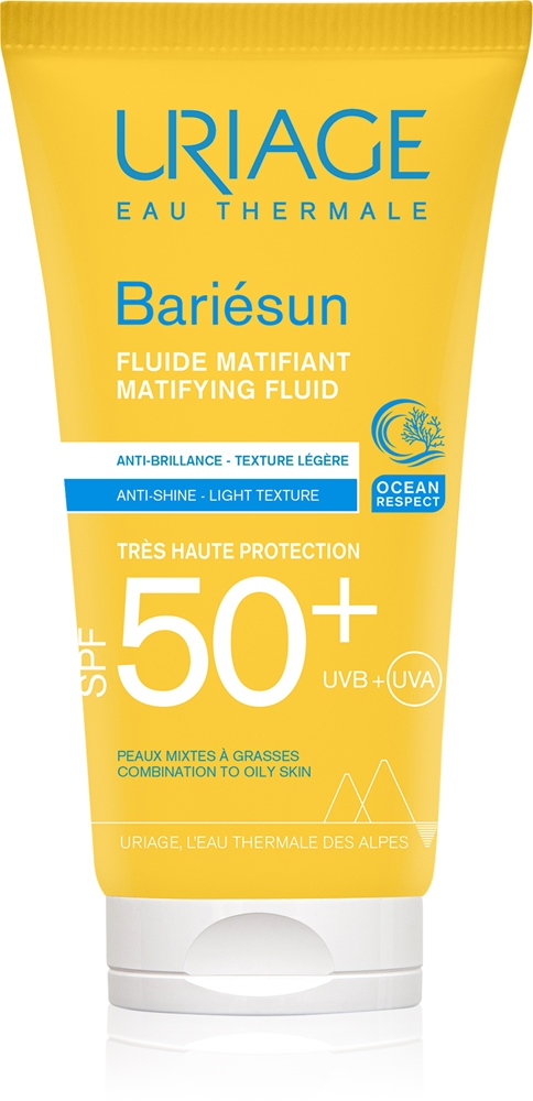 

Bariésun matifying fluid spf 50+ matifying moisturizing fluid spf 50+ Uriage, 50 мл