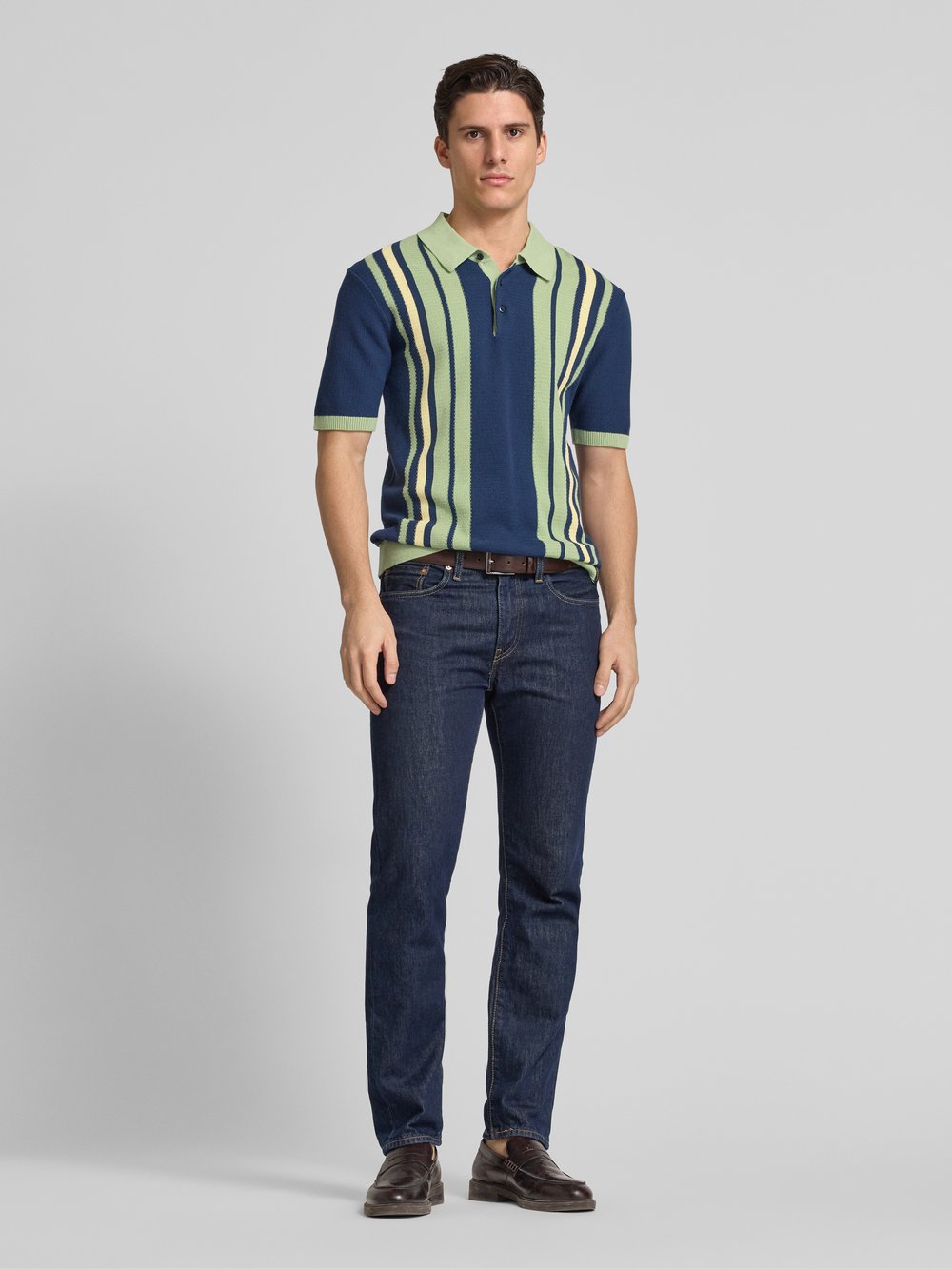 

Рубашка-поло прямого кроя с этикеткой Scotch & Soda, темно-синий