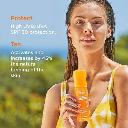 Фотопротектор Hydro Oil Spf 30 200 мл двухфазный солнцезащитный крем водостойкий, Isdin — фото 3