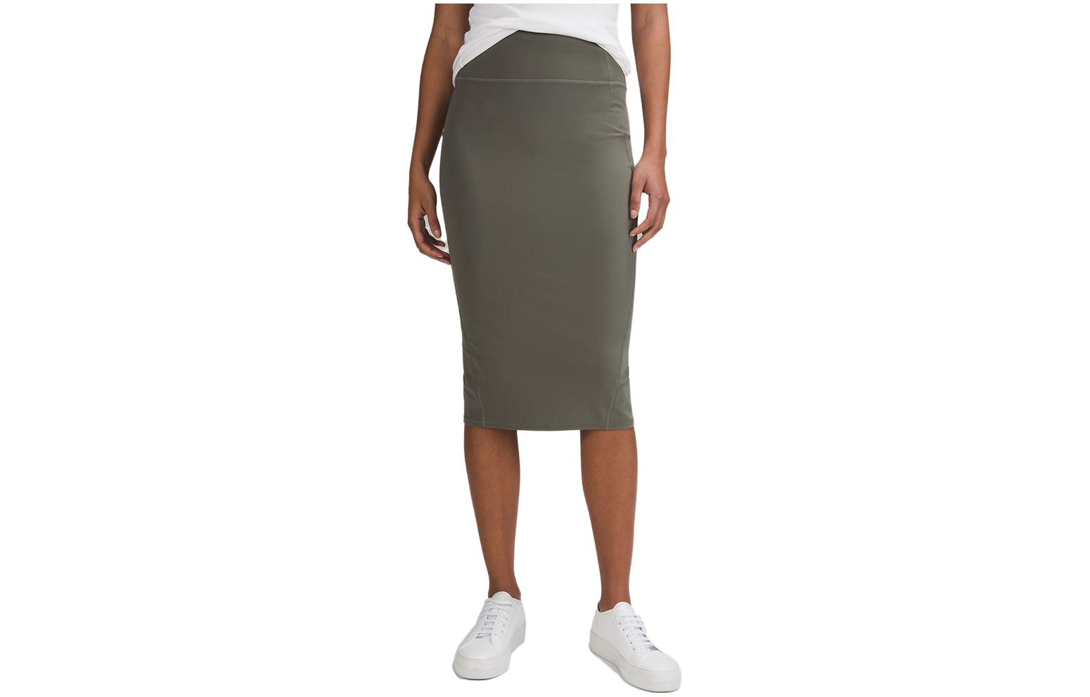 

SS23 Повседневная длинная юбка для женщин Lululemon, Ancora Red/GARN