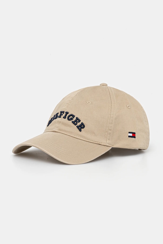 

Хлопковая кепка с козырьком Tommy Hilfiger, бежевый