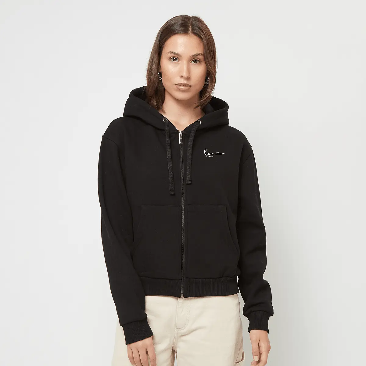 

Худи Karl Kani Chest Signature Essential Zip, черный