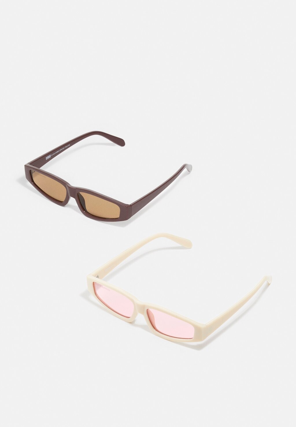 

Солнцезащитные очки SUNGLASSES LEFKADA UNISEX 2 PACK Urban Classics, цвет brown/offwhite/pink