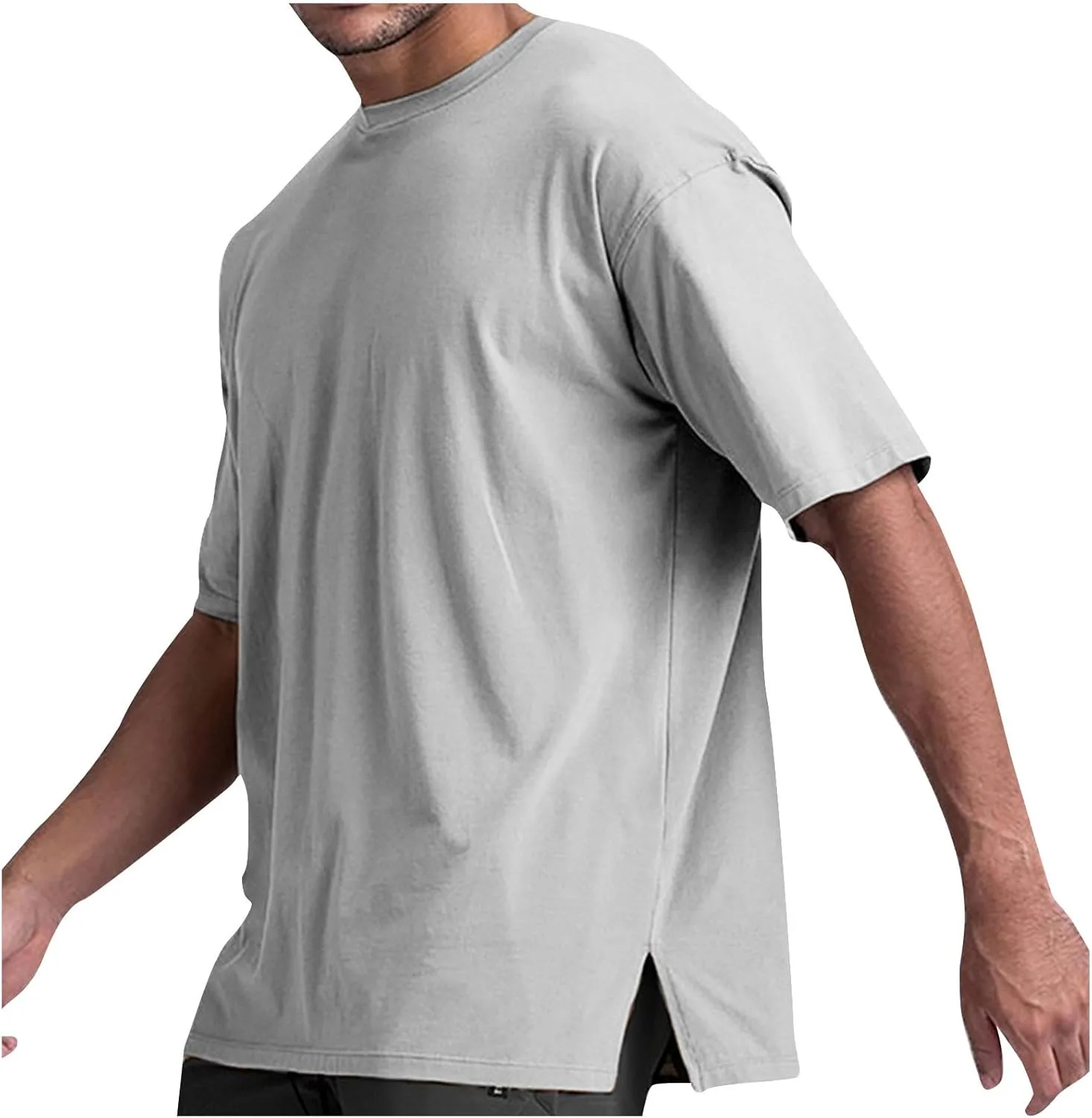 

Мужская футболка Performance Crew Neck с боковыми разрезами, быстросохнущая эластичная ткань