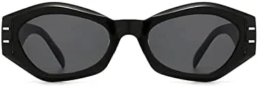 

Солнцезащитные очки Polygon для женщин, винтажные, неправильной формы, желейного цвета, мужские, в маленькой оправе, с защитой от УФ-излучения UV400 MTZJH, Red Black