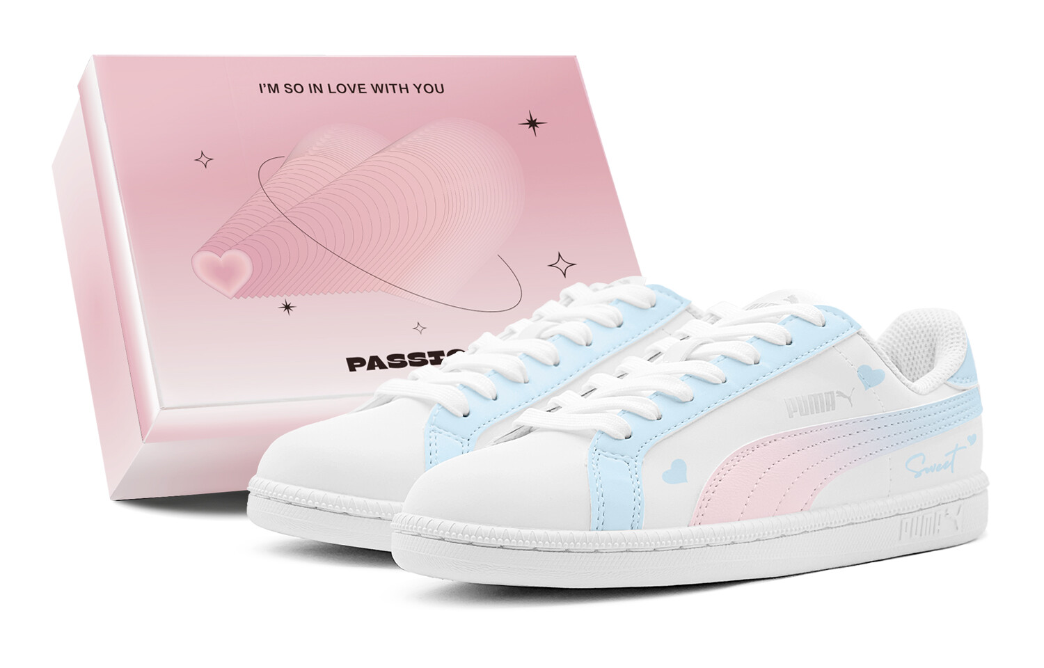 

Кроссовки Puma Smash Skateboarding Shoes Unisex Low-top Pink, голубой, Синий, Кроссовки Puma Smash Skateboarding Shoes Unisex Low-top Pink, голубой