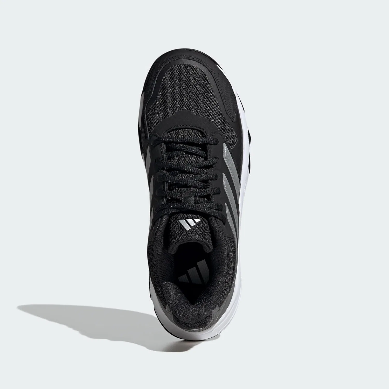 Кроссовки теннисные Adidas Courtjam Control 3, Black/Silver Metallic/Grey — фото 4