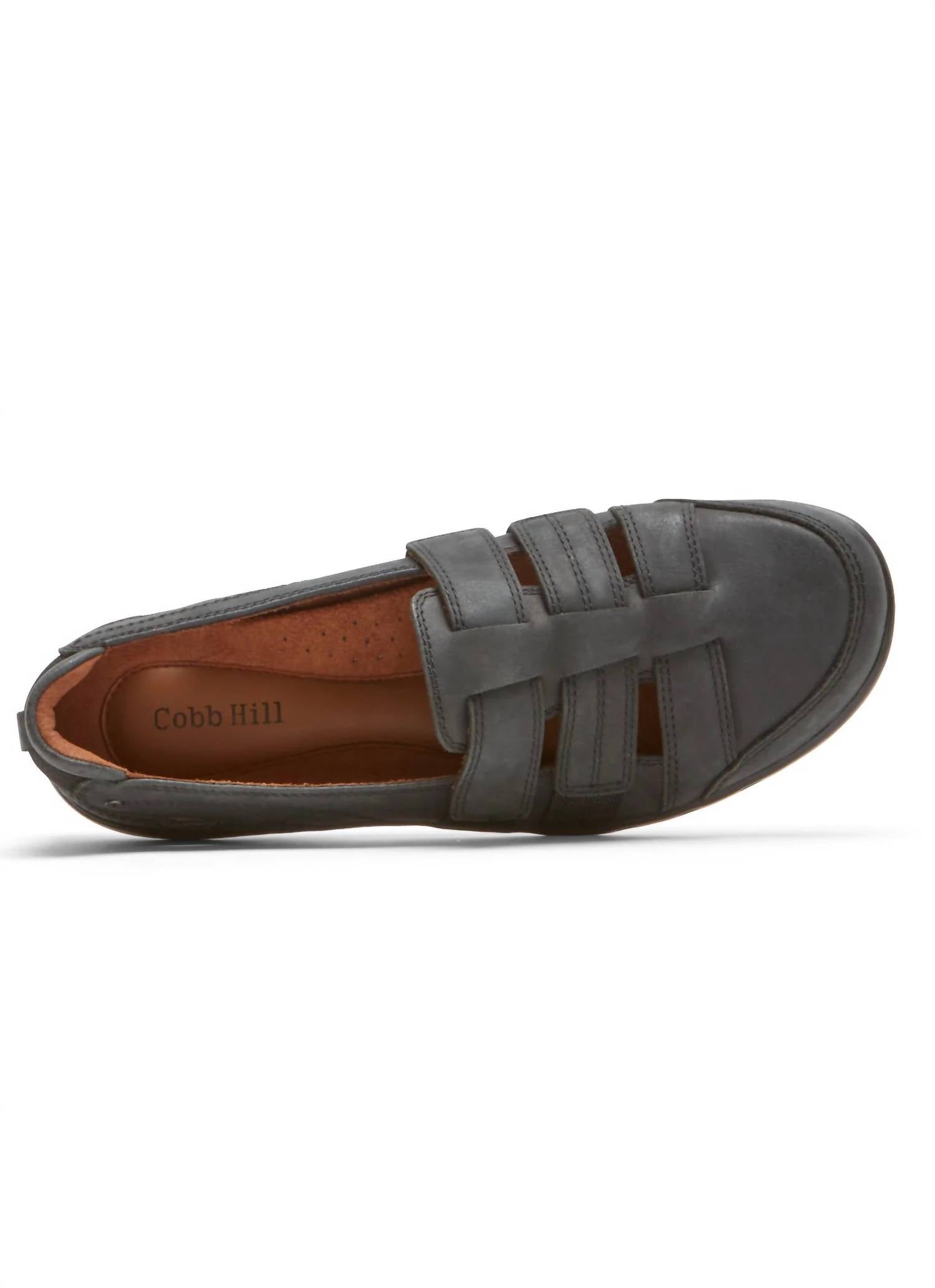 Женские туфли Penfield Strappy Slip-On - Широкие, черного цвета Cobb Hill — фото 2